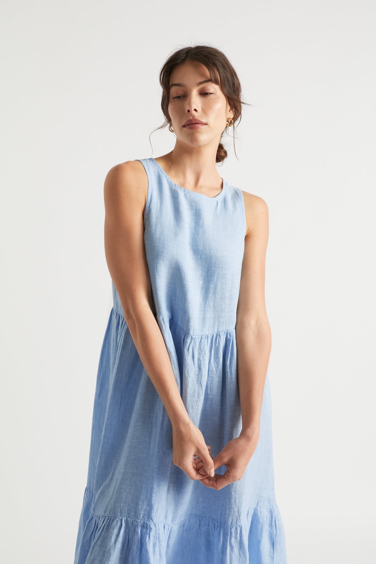 Core Linen Midi Dress