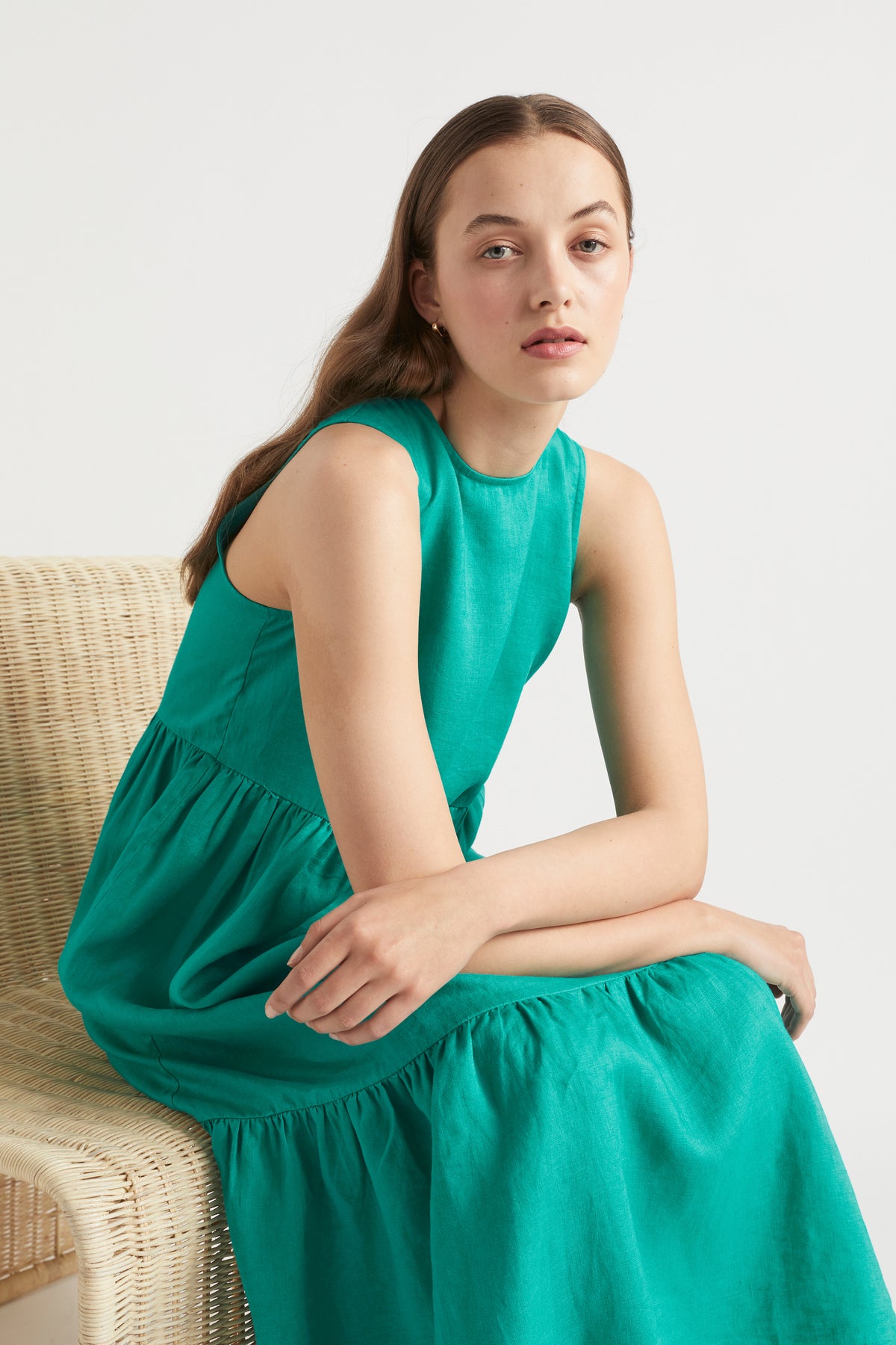 Core Linen Midi Dress