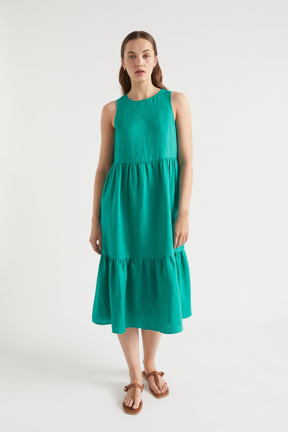 Core Linen Midi Dress
