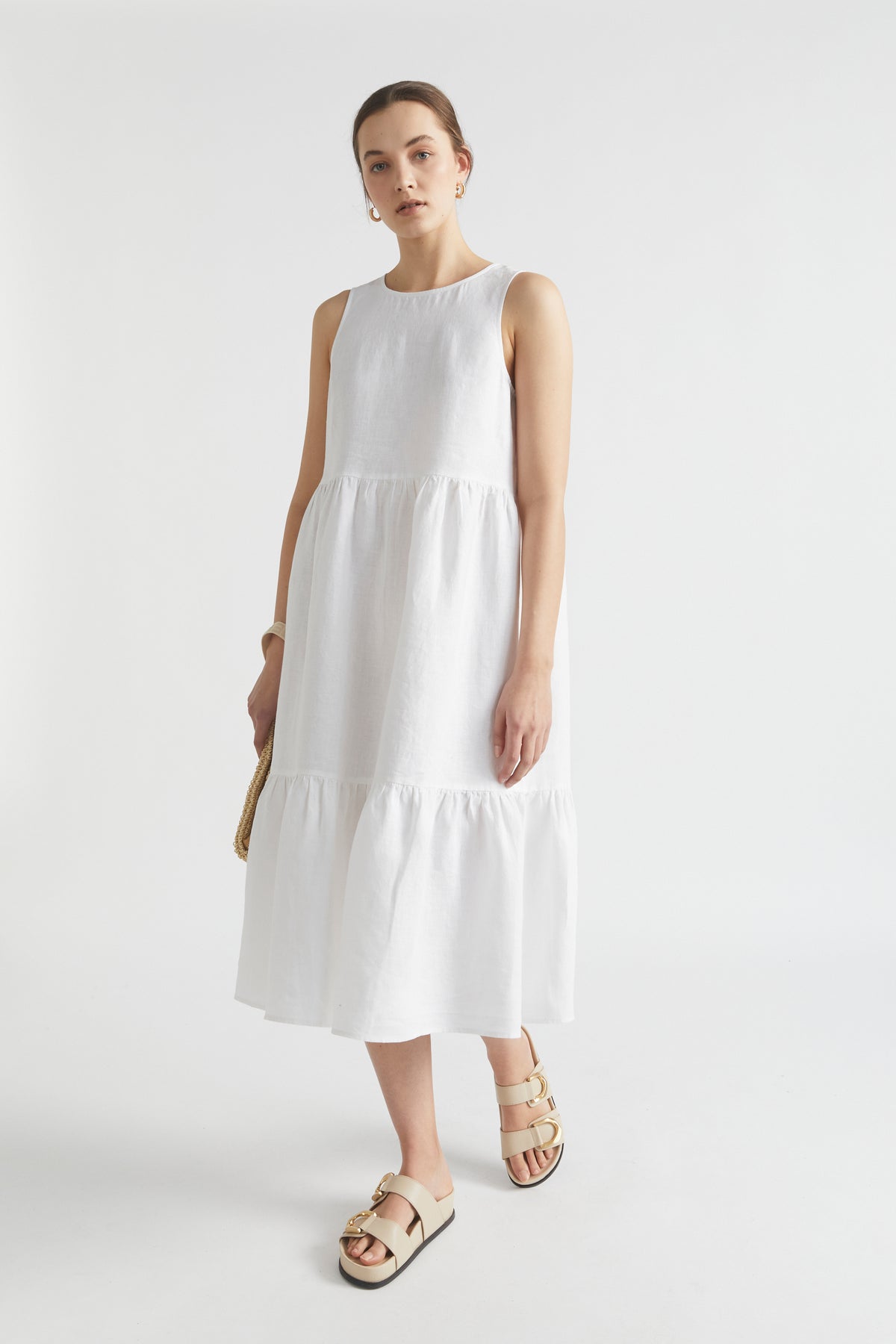 Core Linen Midi Dress