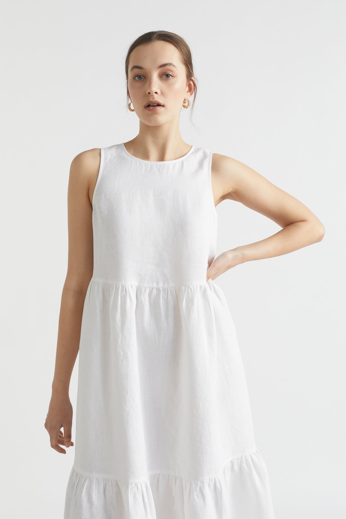 Core Linen Midi Dress
