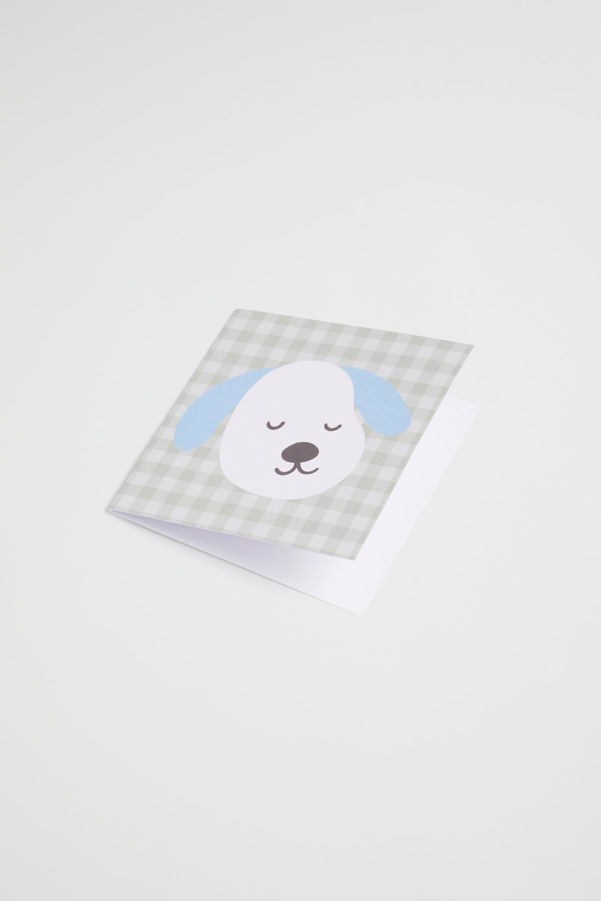 Gingham Dog Card
