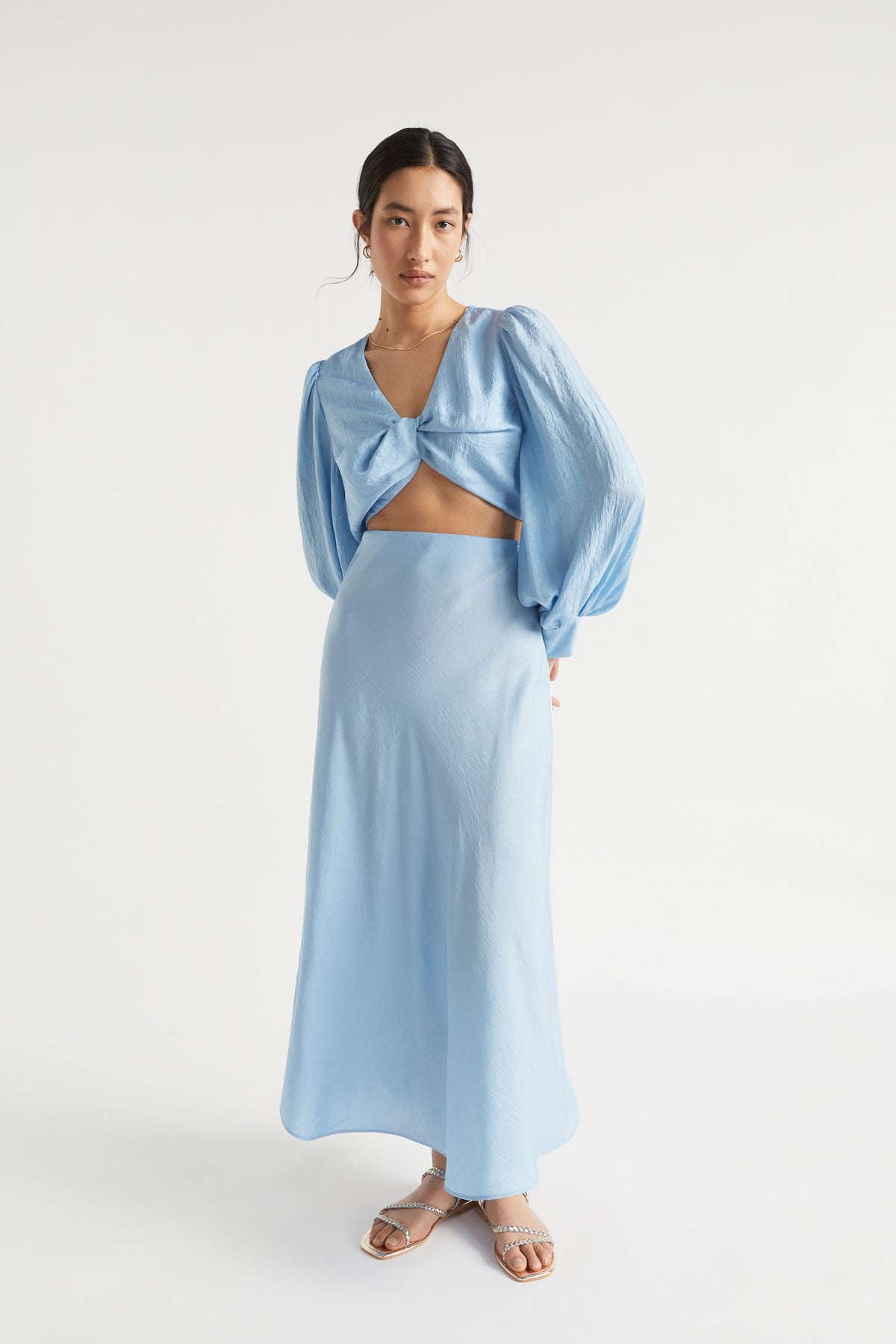 Satin Twist Top