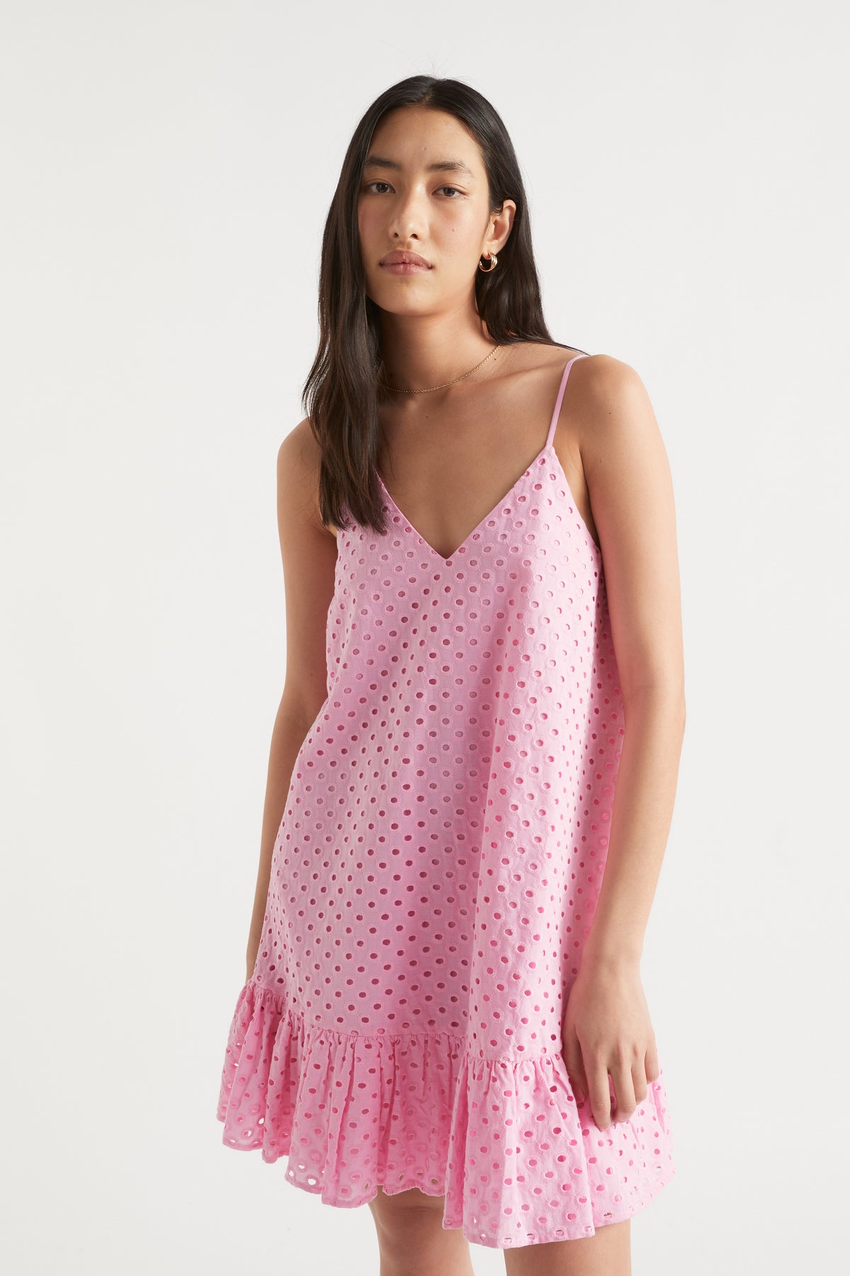 Broderie Swing Mini Dress