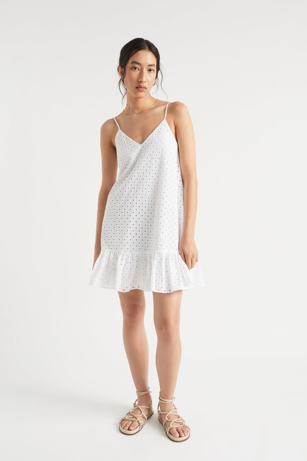 Broderie Swing Mini Dress