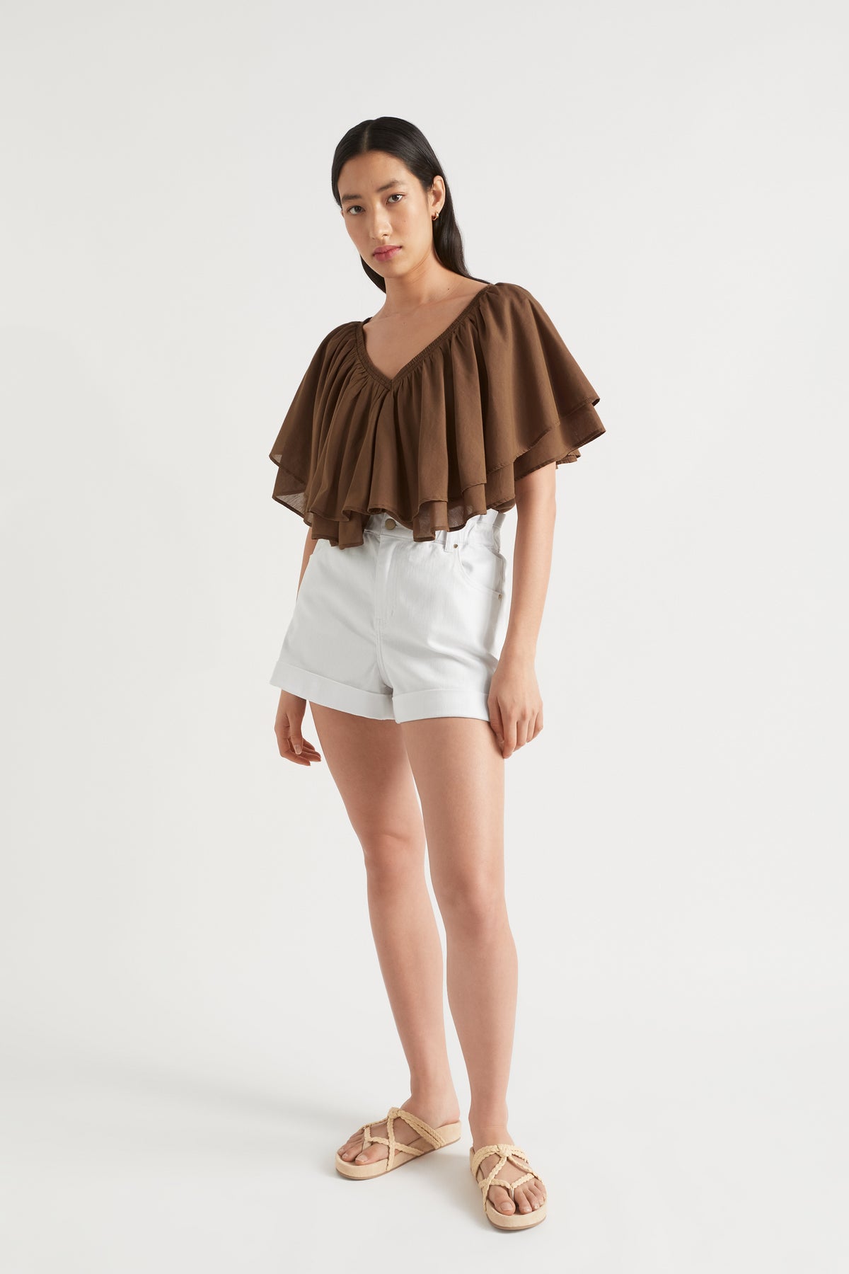 Voile Flutter Top