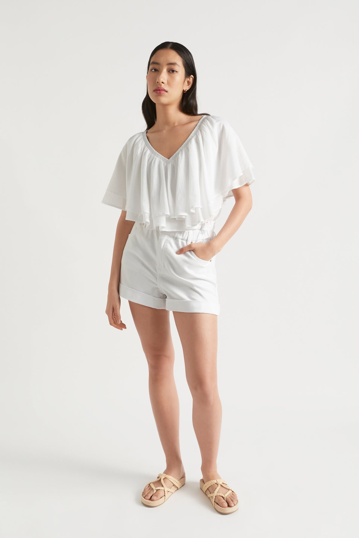 Voile Flutter Top