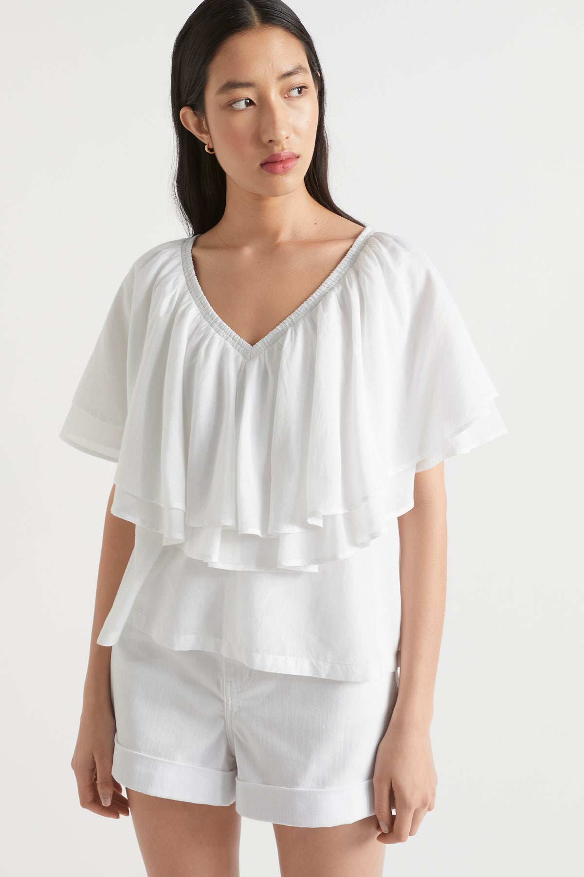 Voile Flutter Top