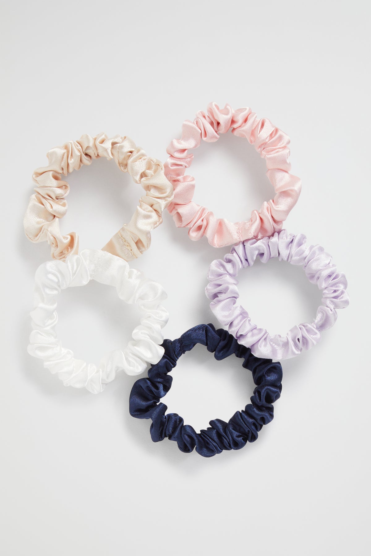 Satin Scrunchie 5 Pack