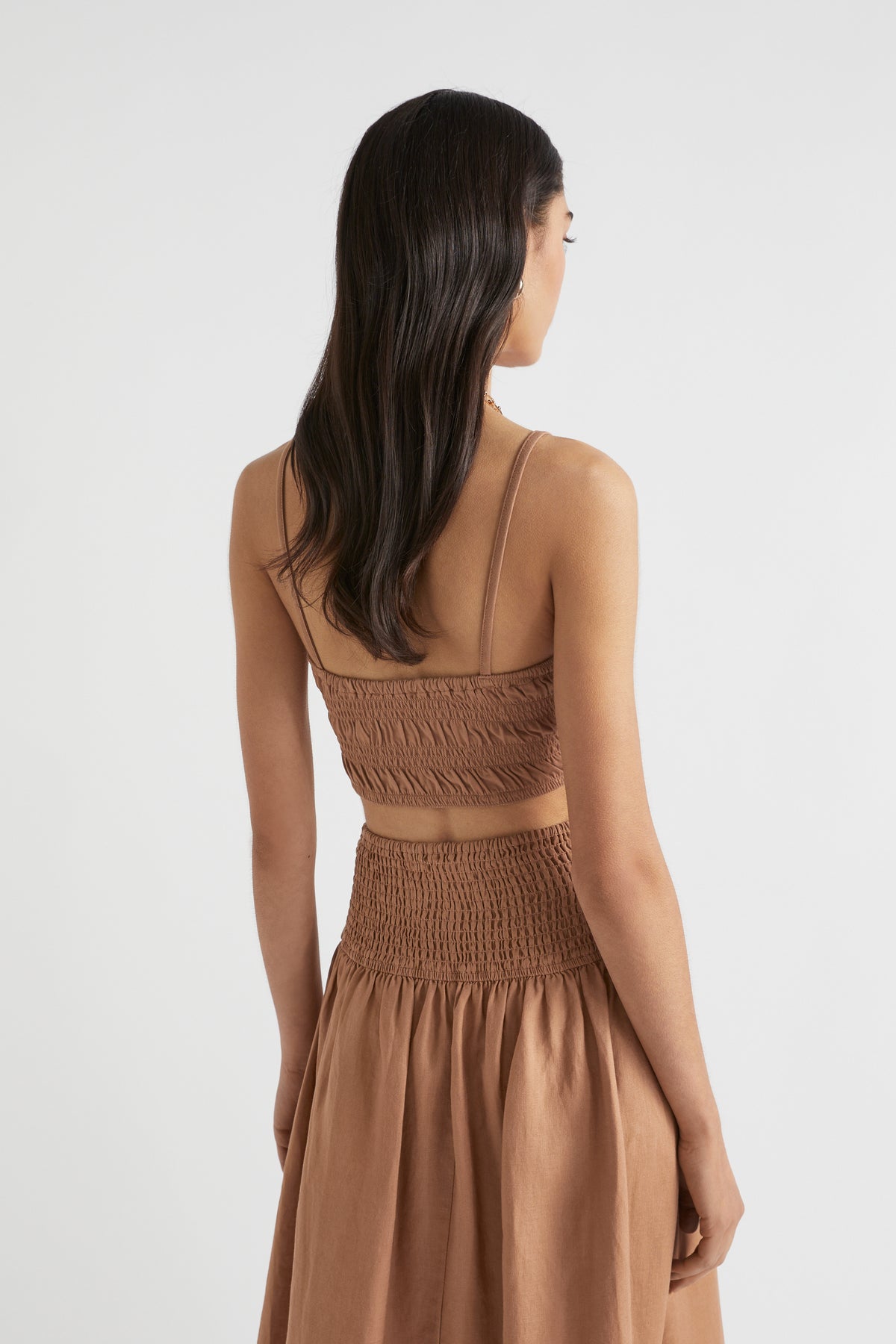 Shirred Detail Crop