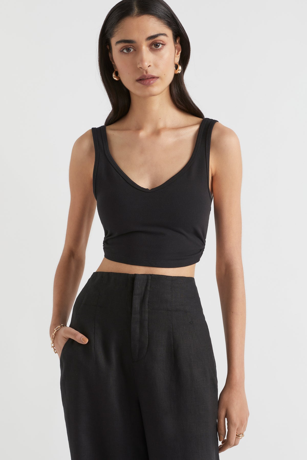 Ring Detail Cut Out Tank