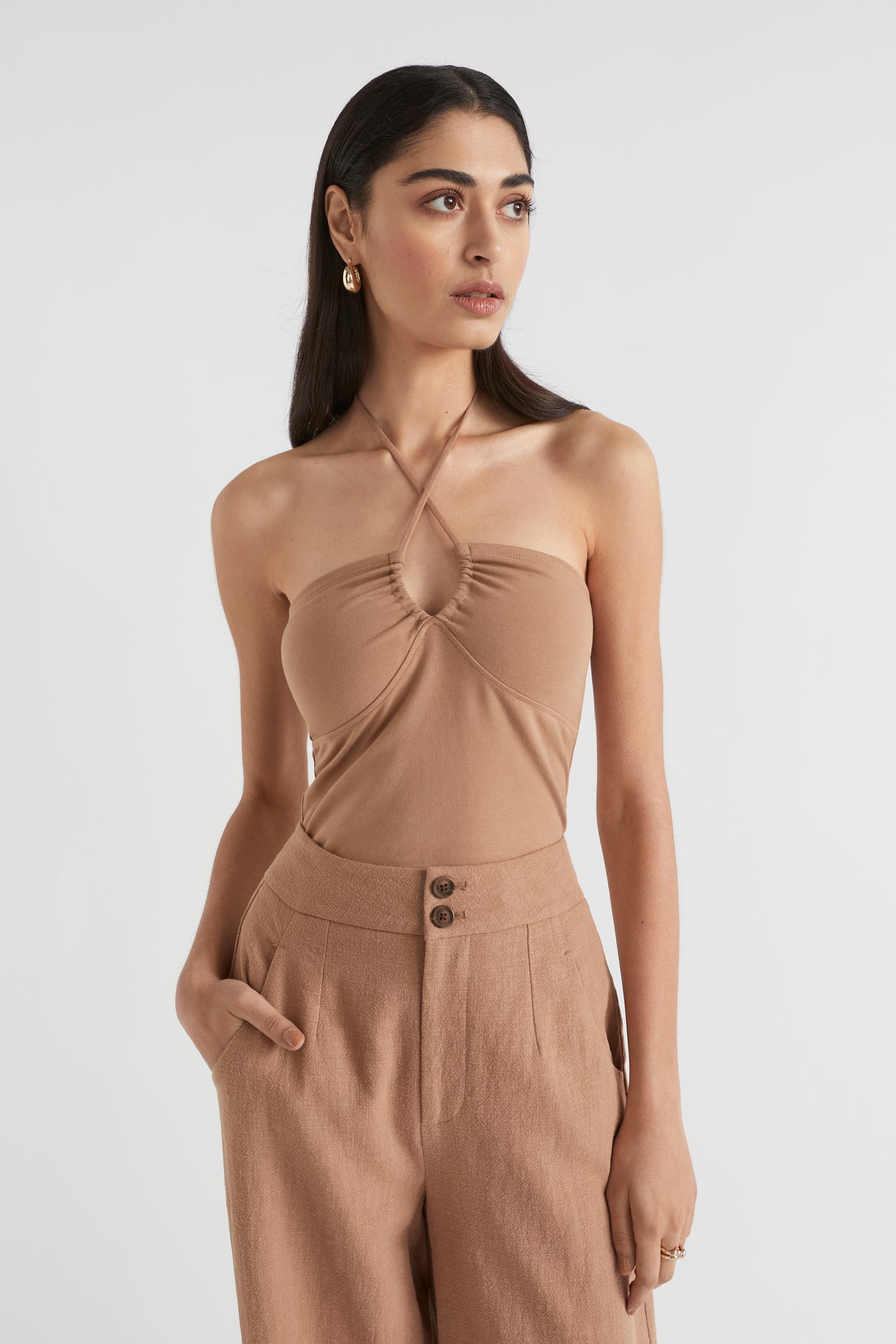 Halter Neck Tie Top