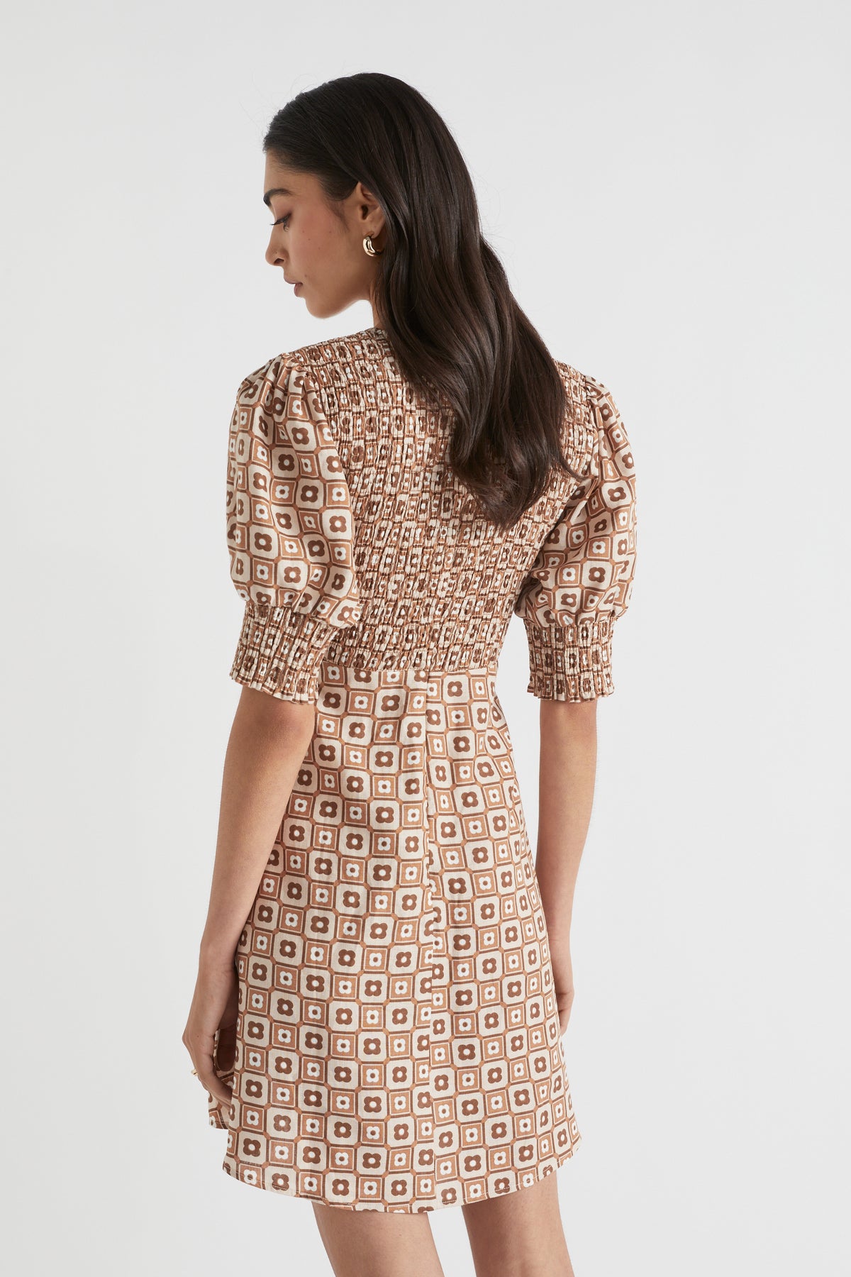 Floral Geo Mini Dress