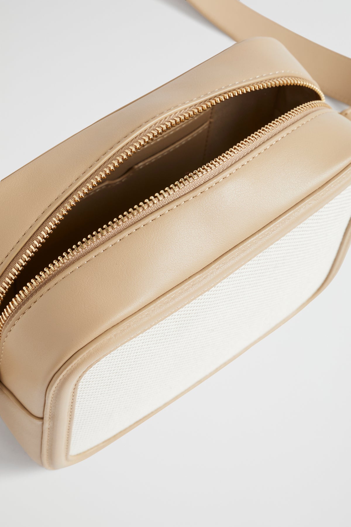 Textured Logo Crossbody Bag