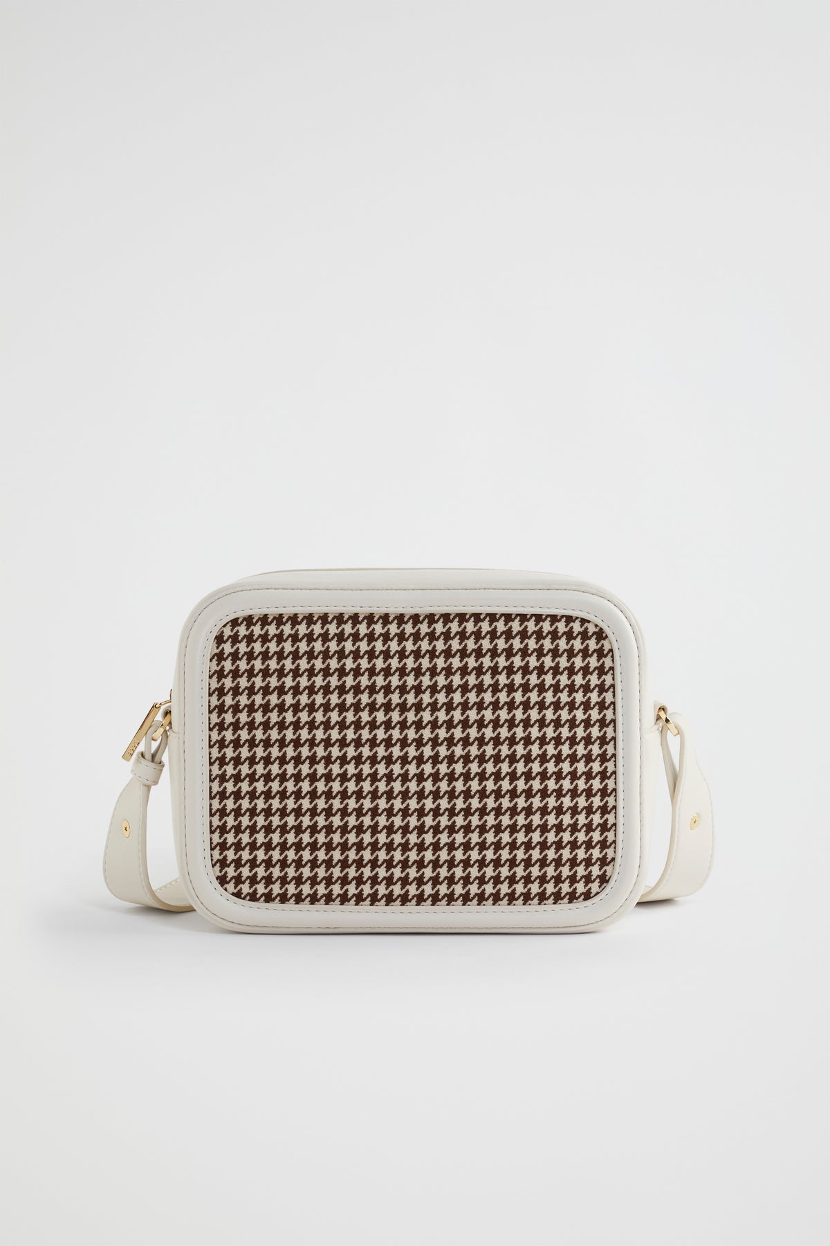 Textured Logo Crossbody Bag