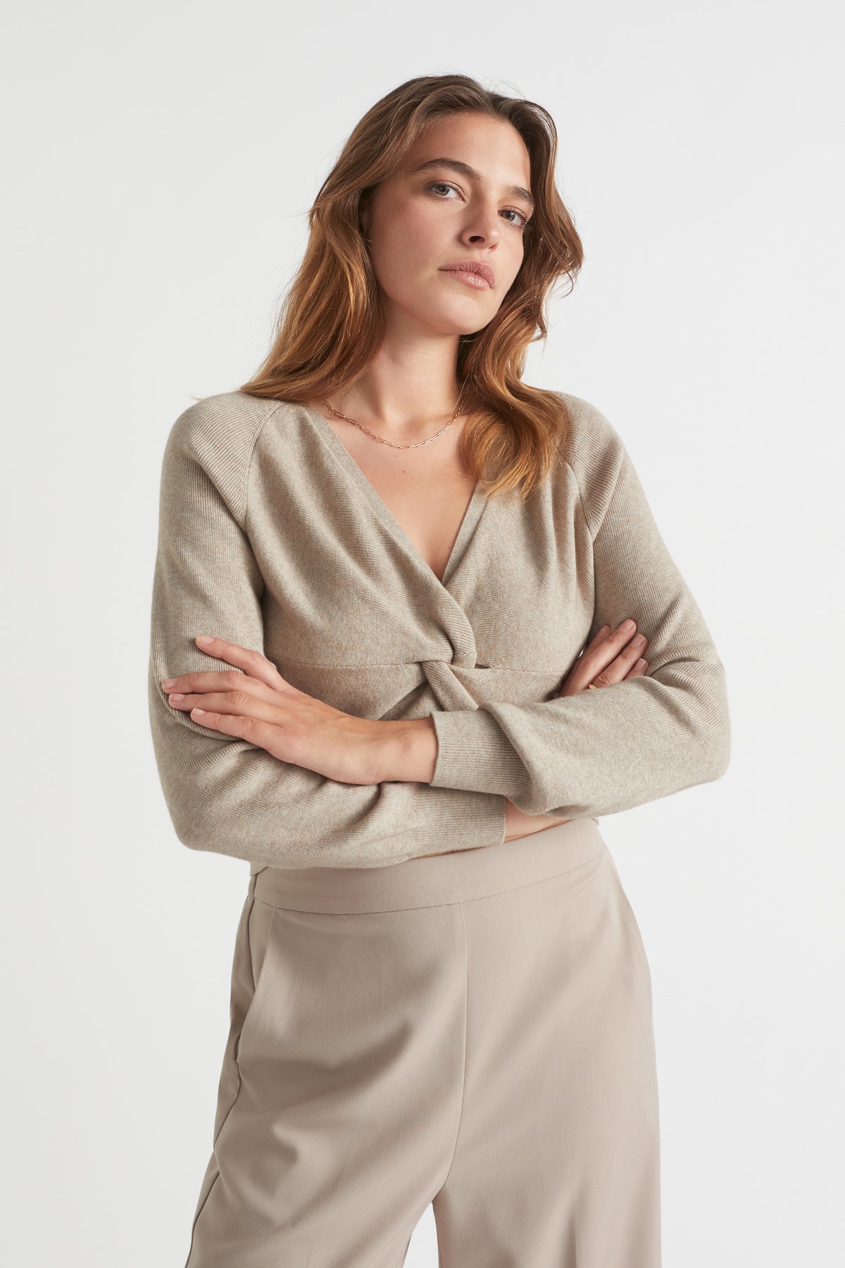 Twist Front Knit
