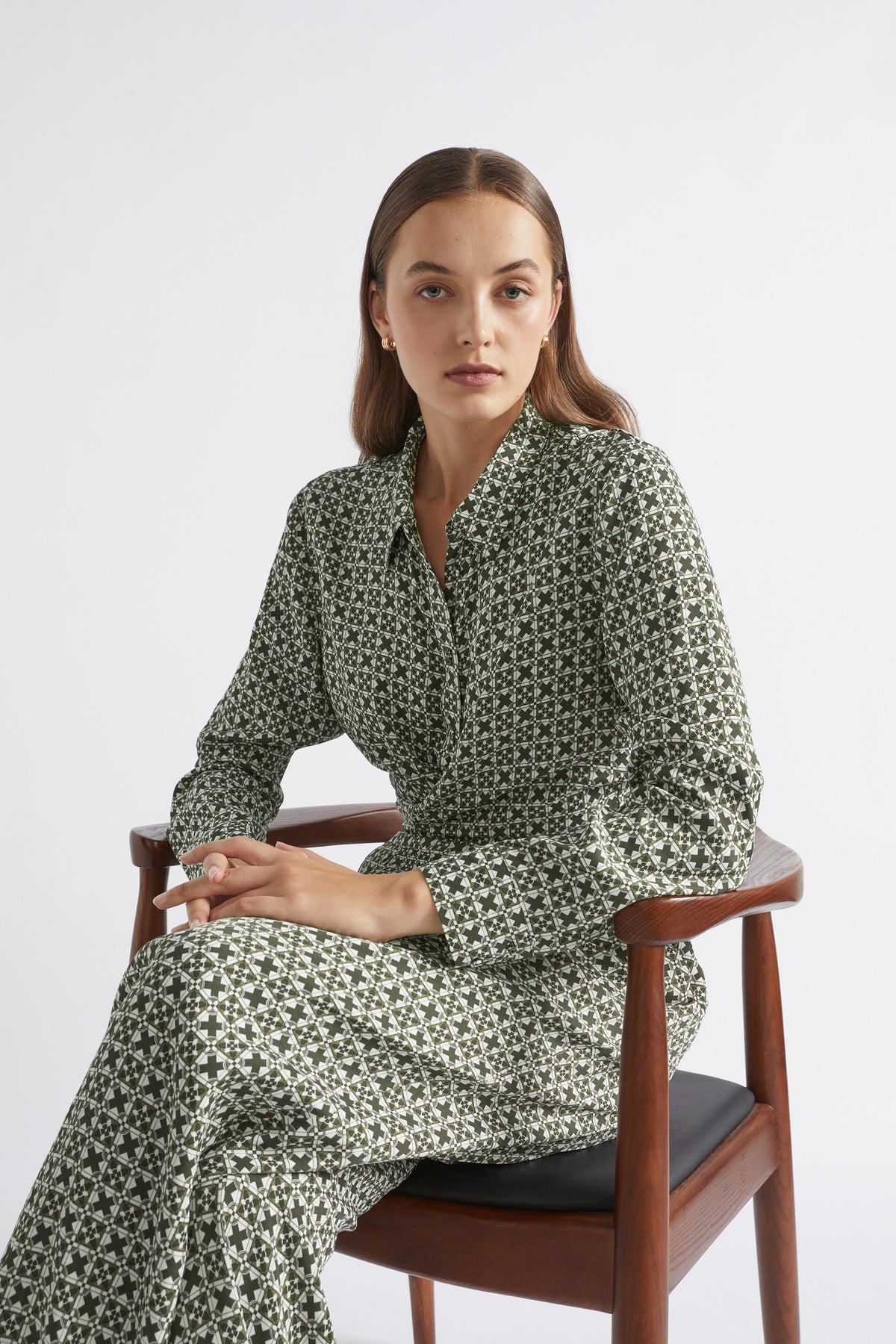 Mini Geo Wrap Shirt