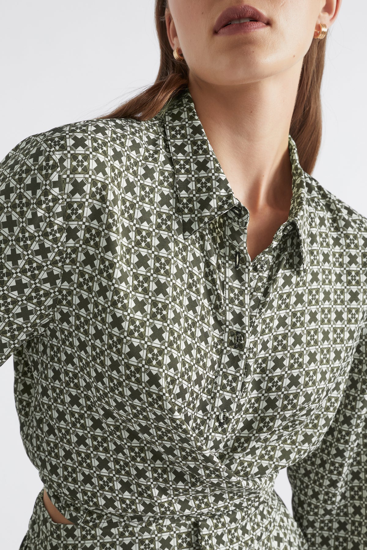 Mini Geo Wrap Shirt