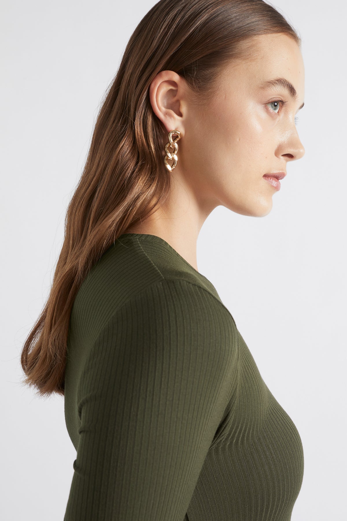 Core Rib Crew Neck Top