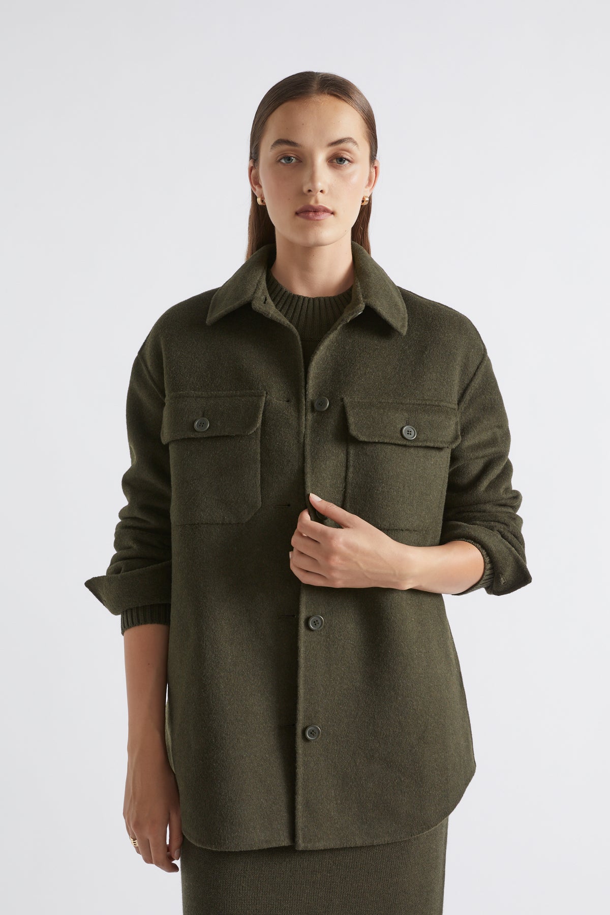 Wool Blend Shacket