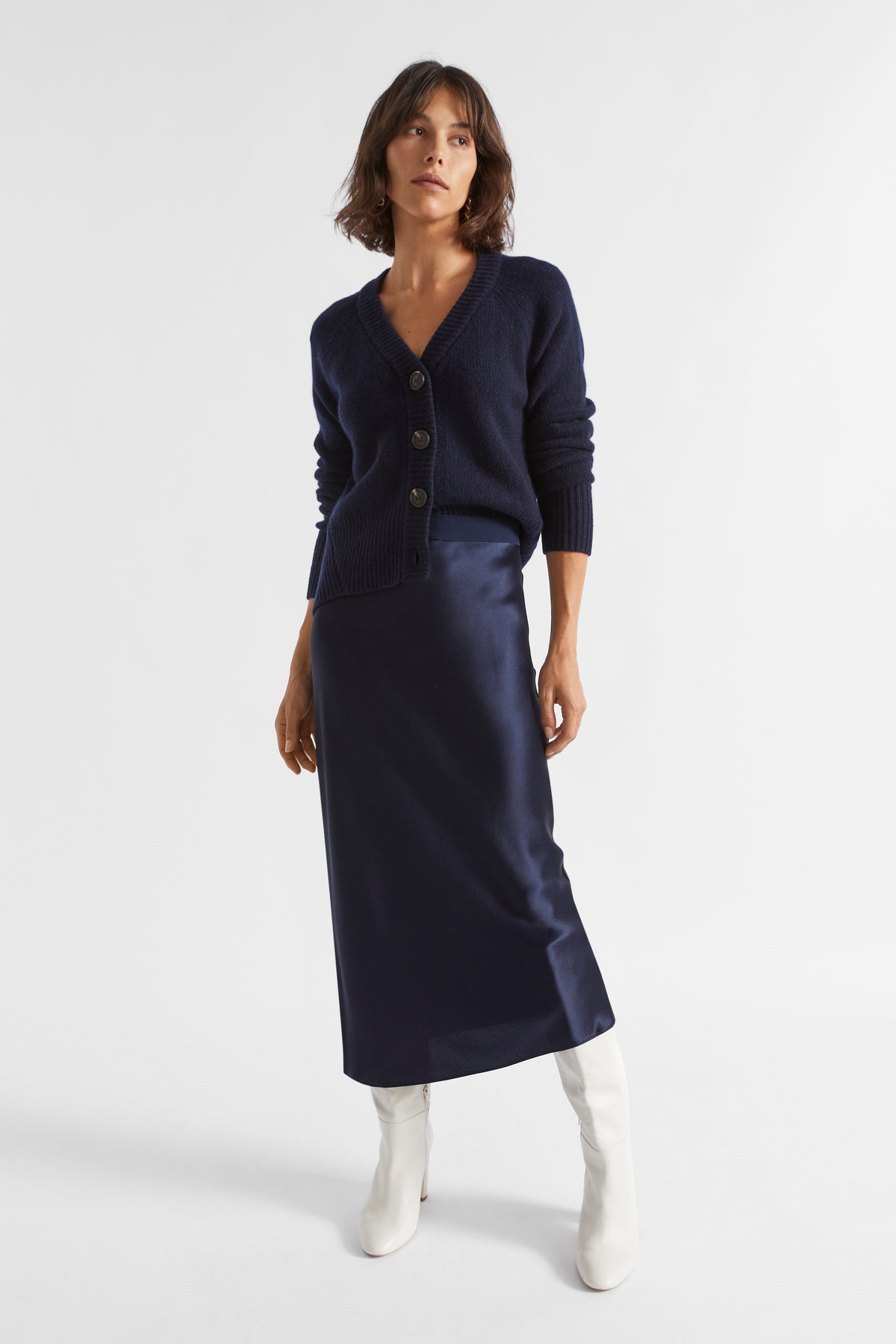 Merino Wool Raglan Cardigan