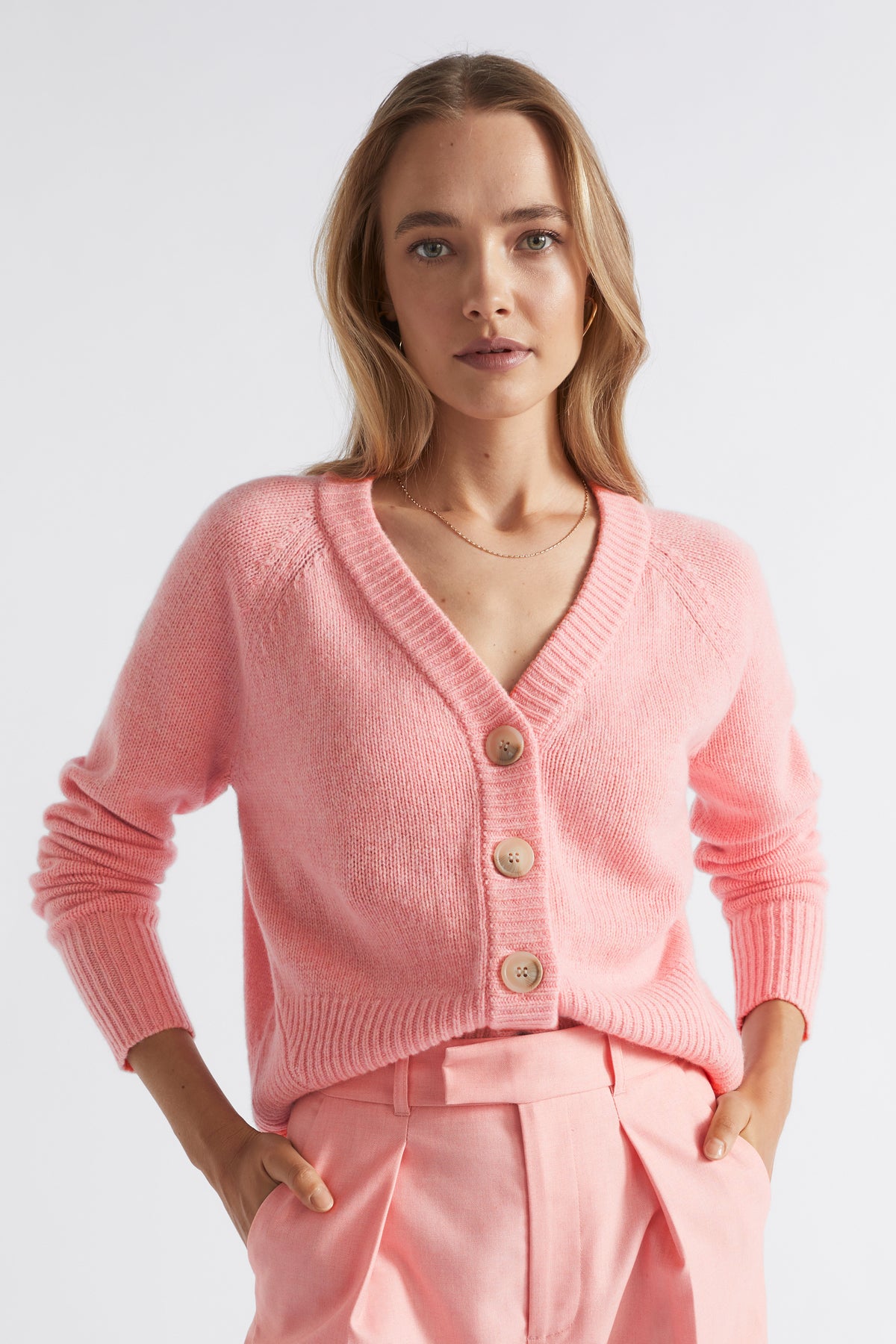 Merino Wool Raglan Cardigan