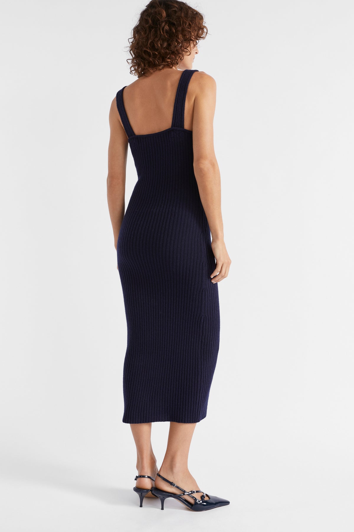 Merino Wool Knit Midi Dress