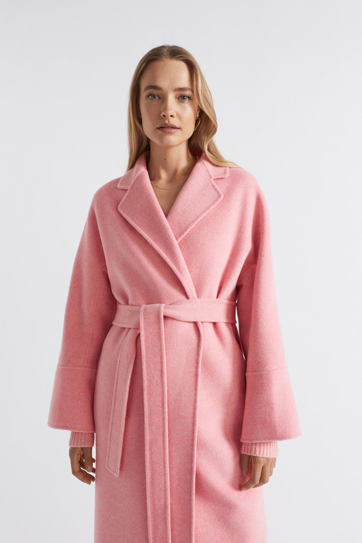 Wool Blend Relaxed Coat