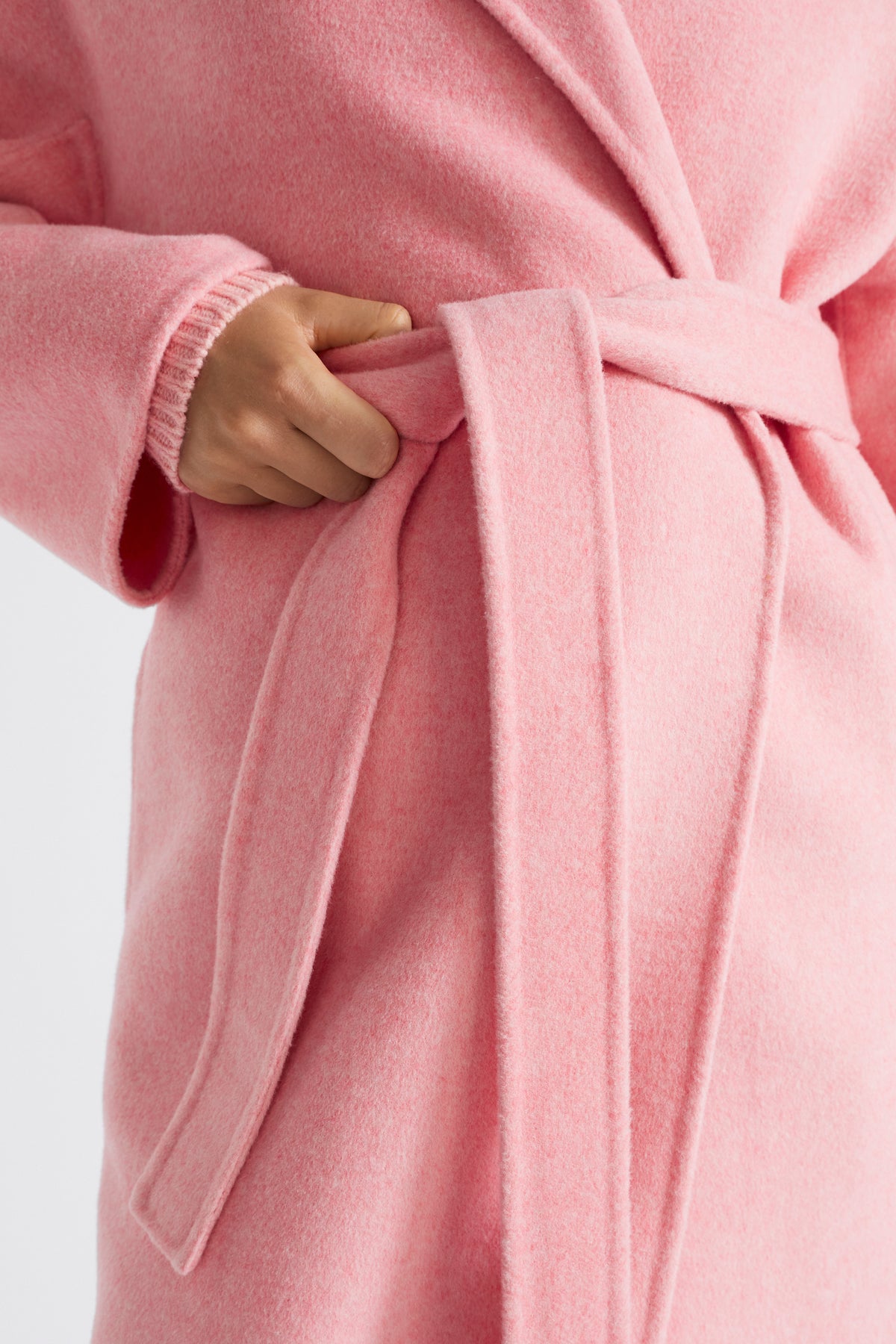Wool Blend Relaxed Coat