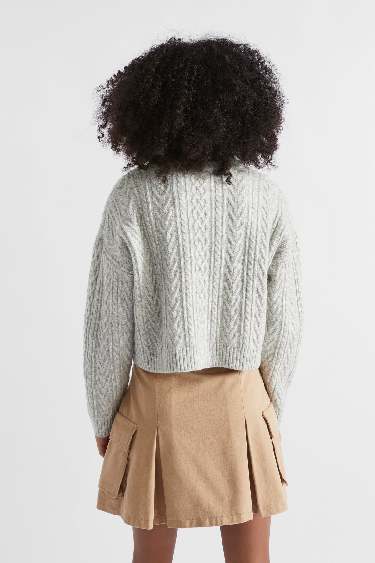 Cable Crop Knit