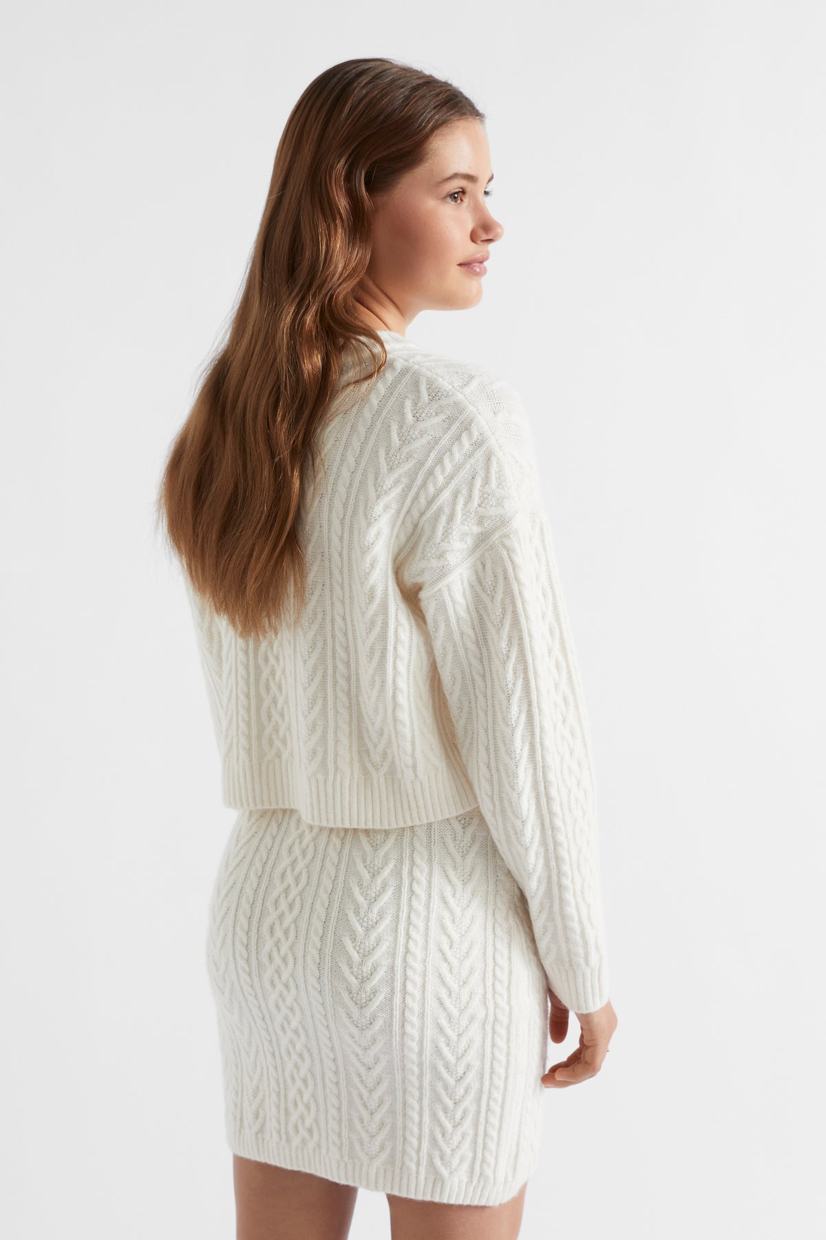 Cable Crop Knit
