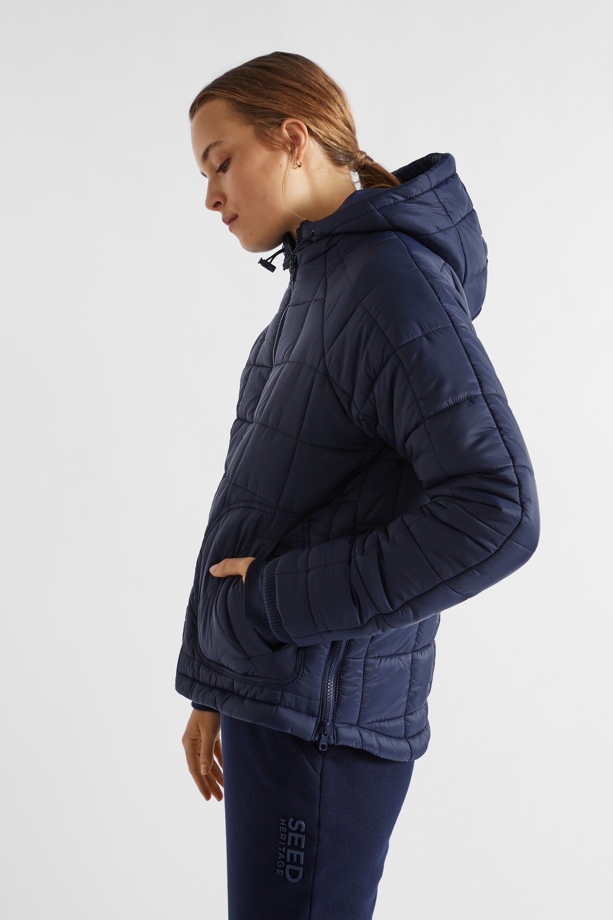 Side Zip Puffer Jacket