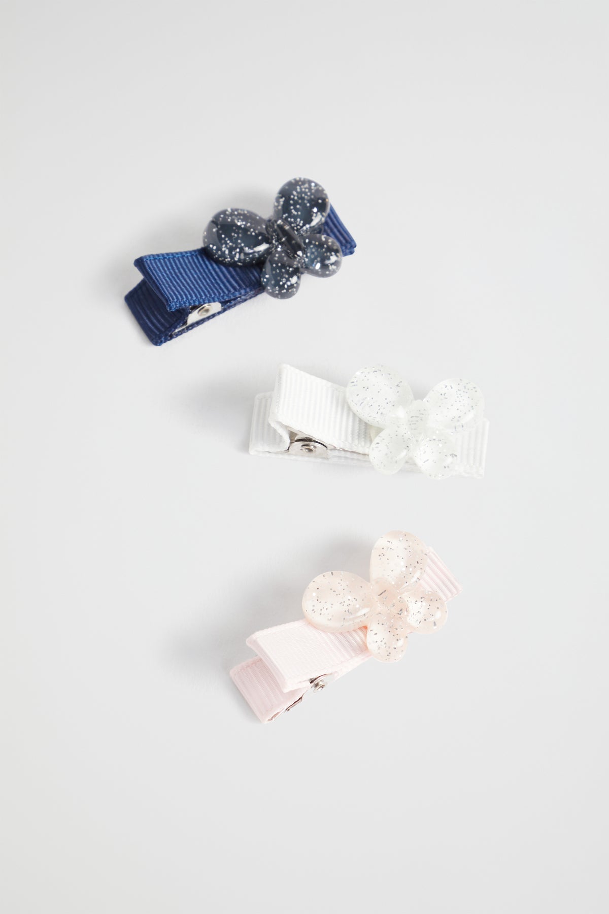 Glitter Butterfly Duck Clip Pack