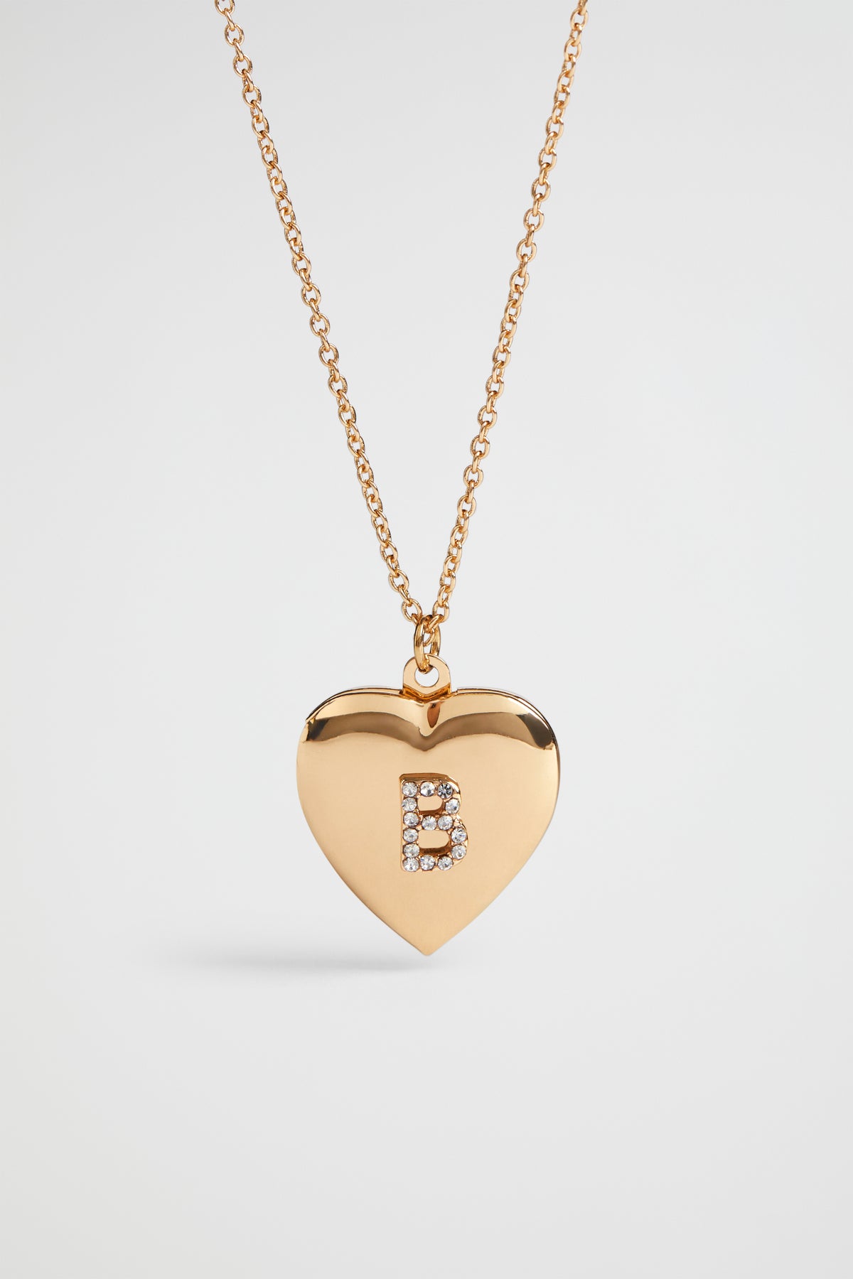 Diamante Initial Locket