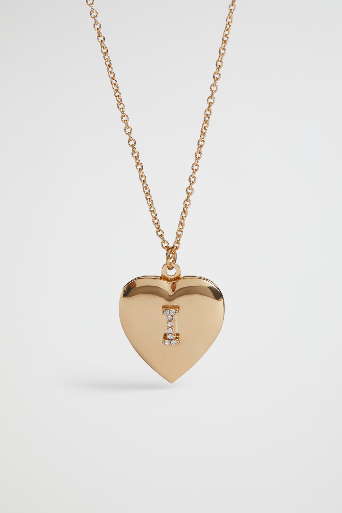 Diamante Initial Locket