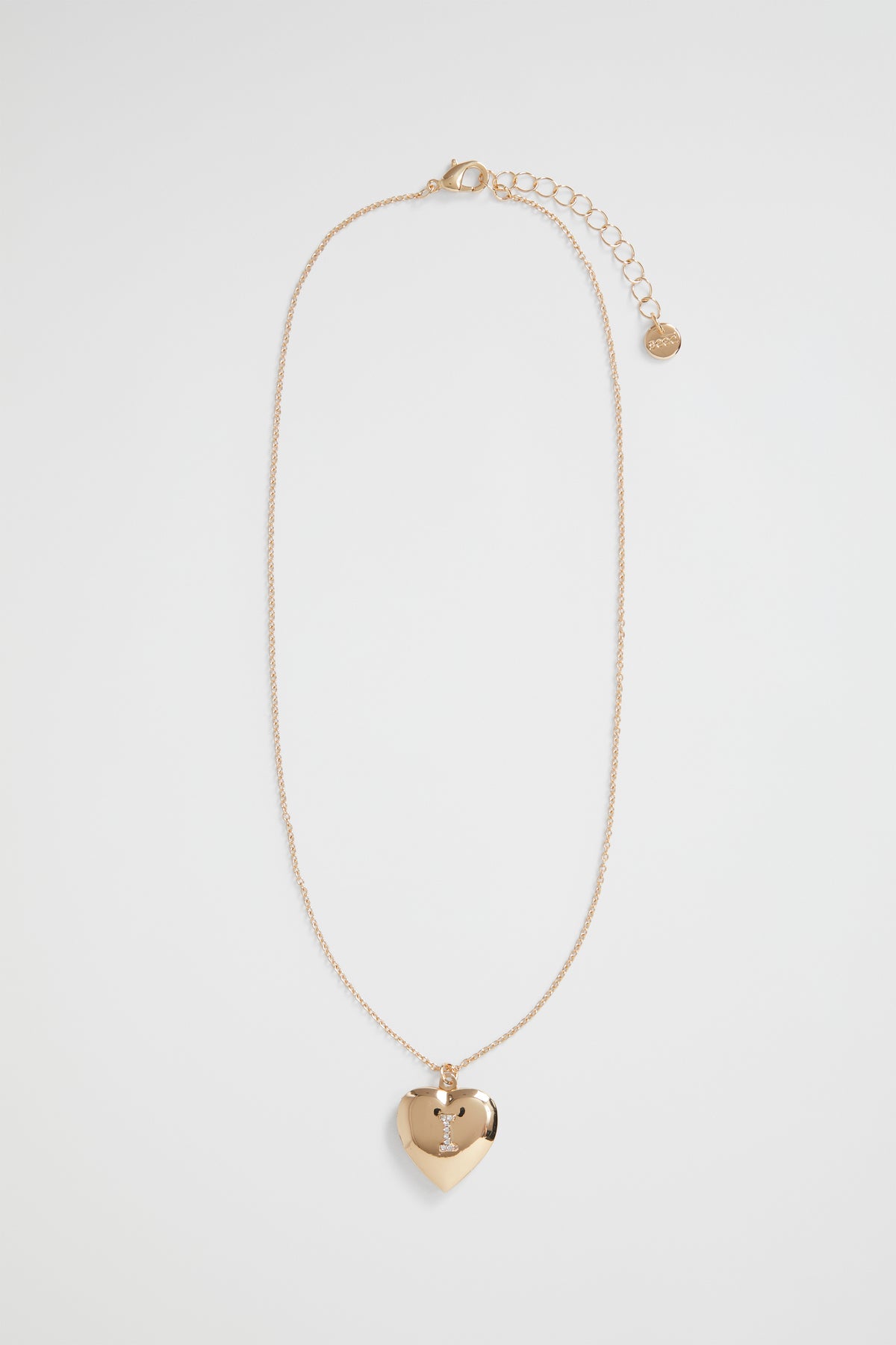 Diamante Initial Locket