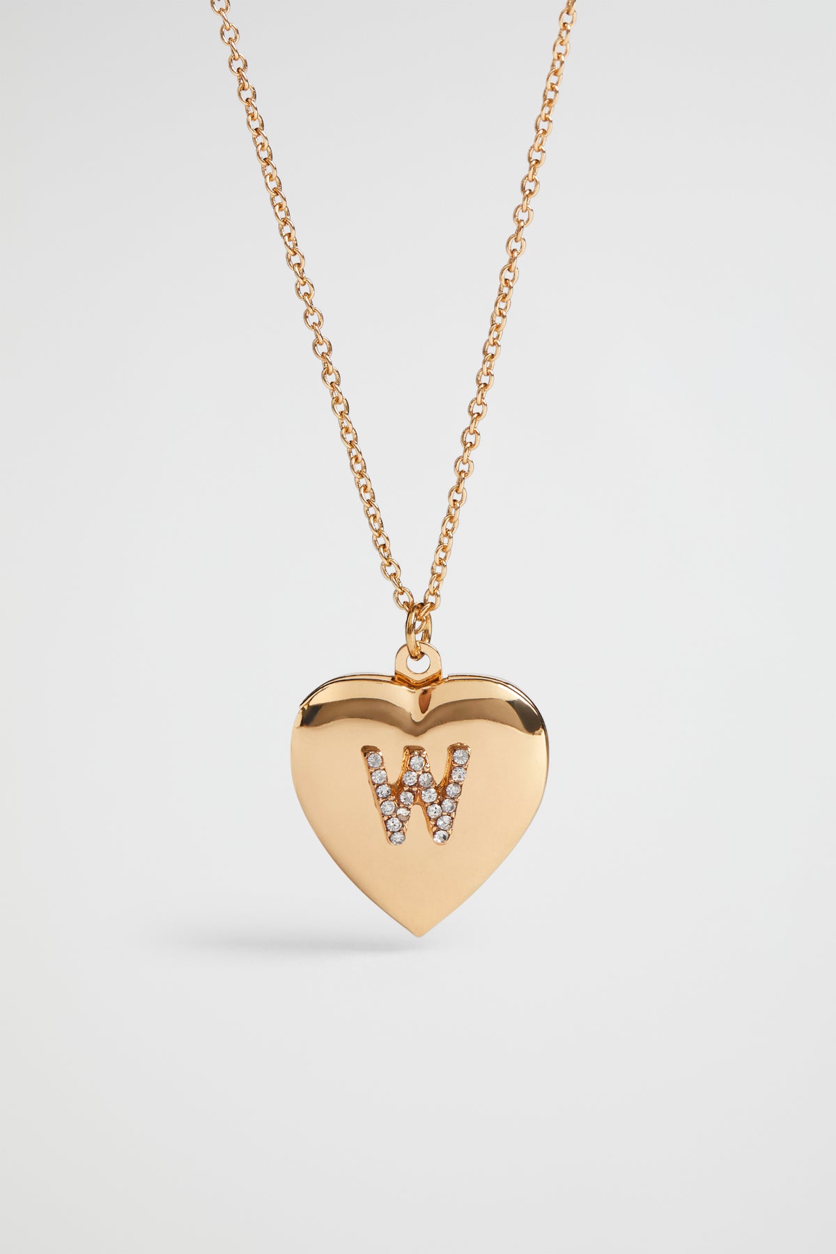 Diamante Initial Locket