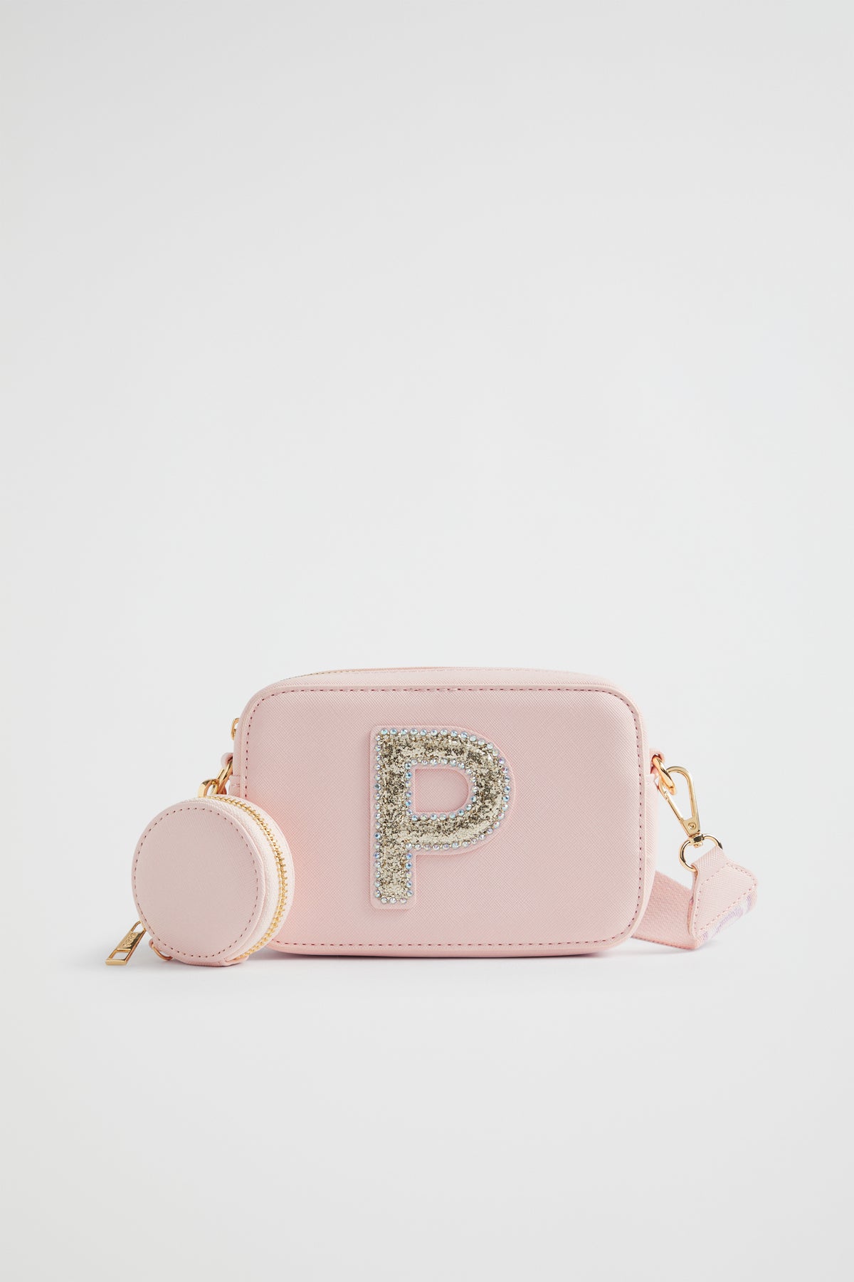 Glitter Initial Bag