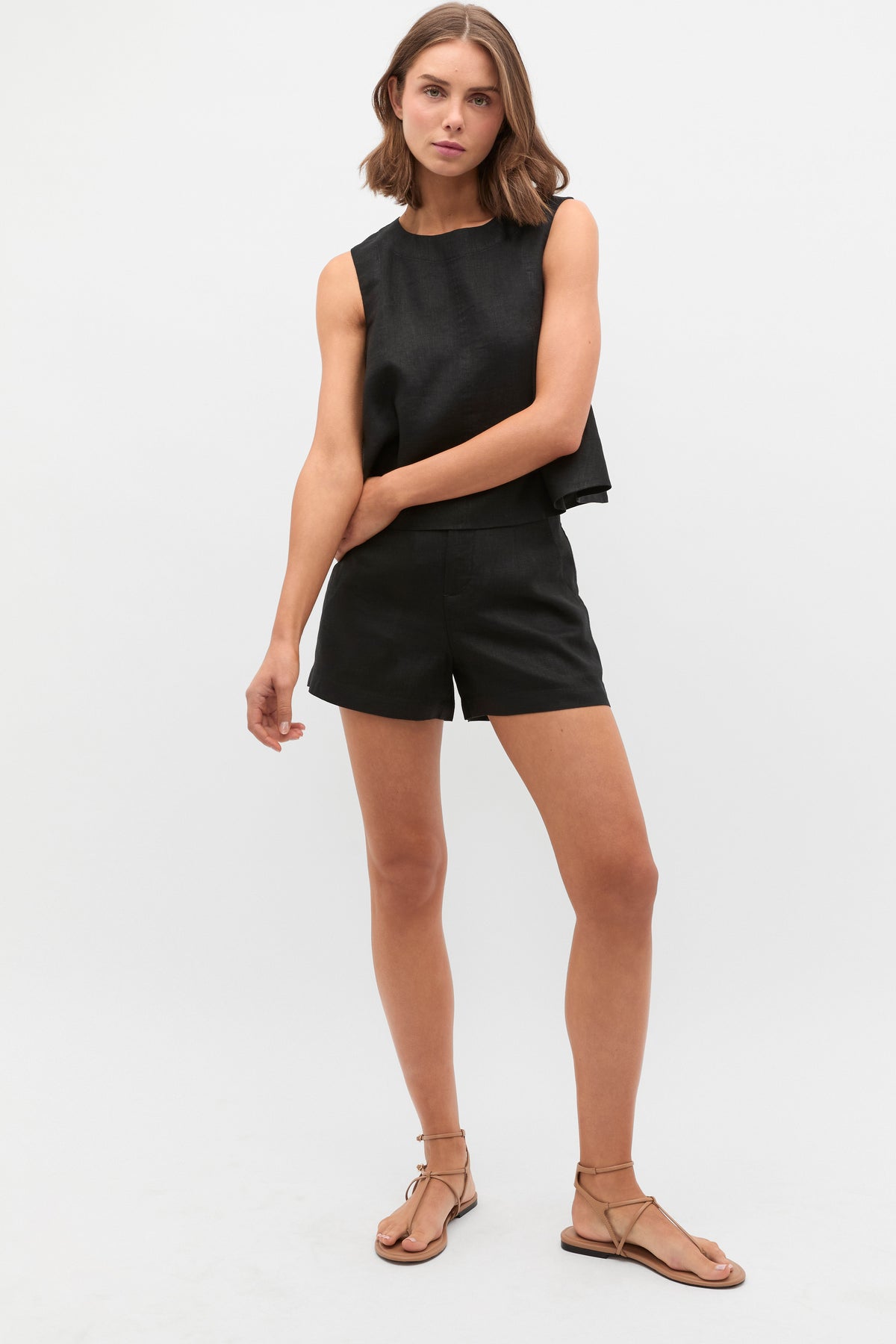 Core Linen Waisted Short