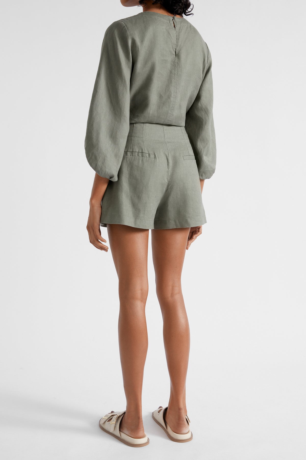 Core Linen Waisted Short