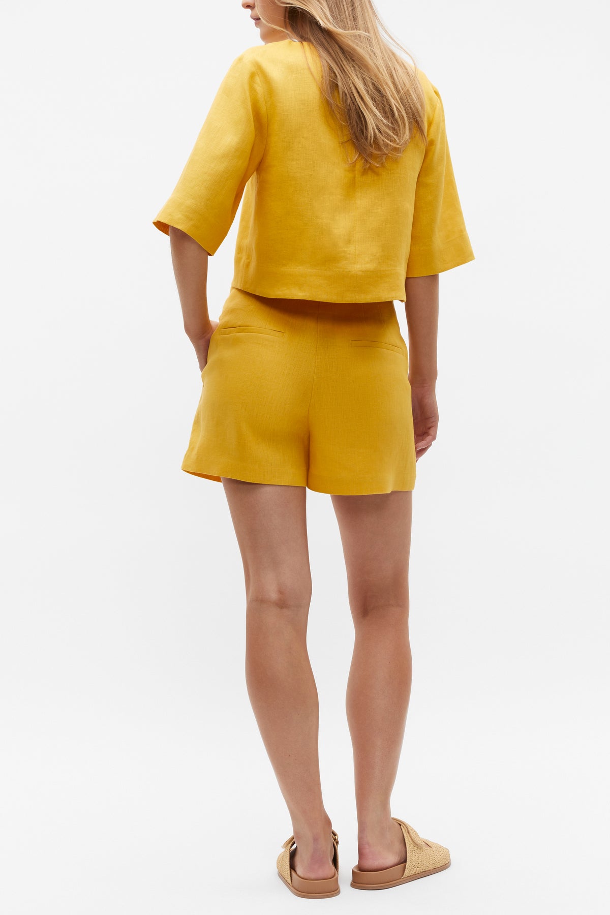 Core Linen Waisted Short