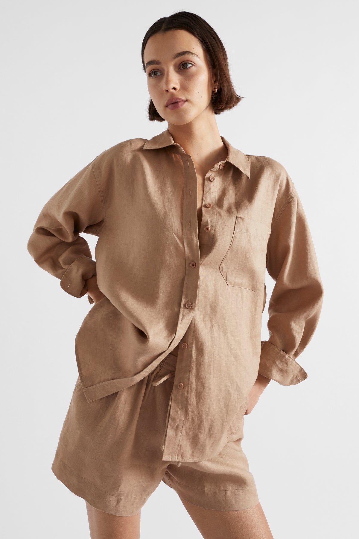 Core Linen Boyfriend Shirt
