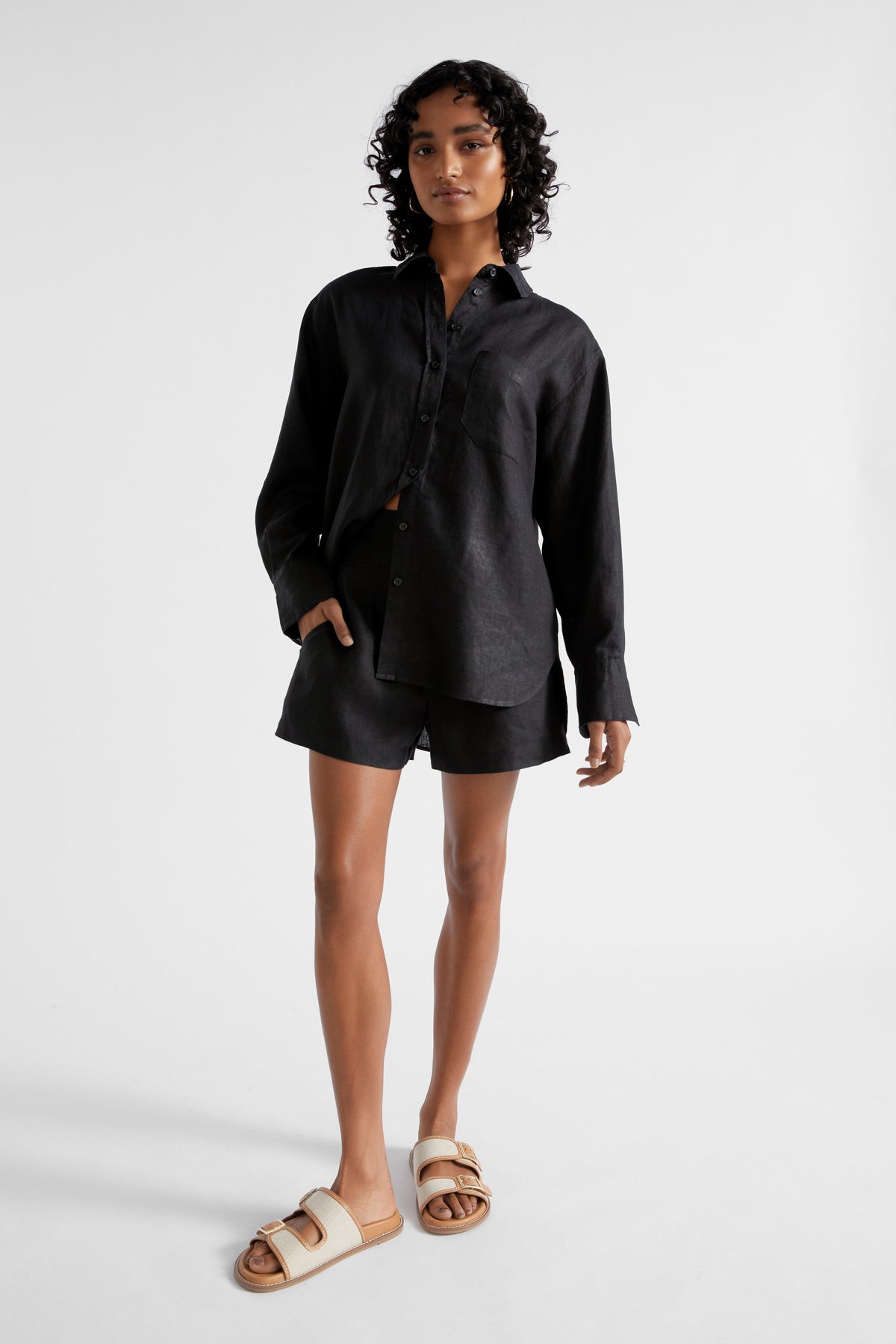 Core Linen Boyfriend Shirt