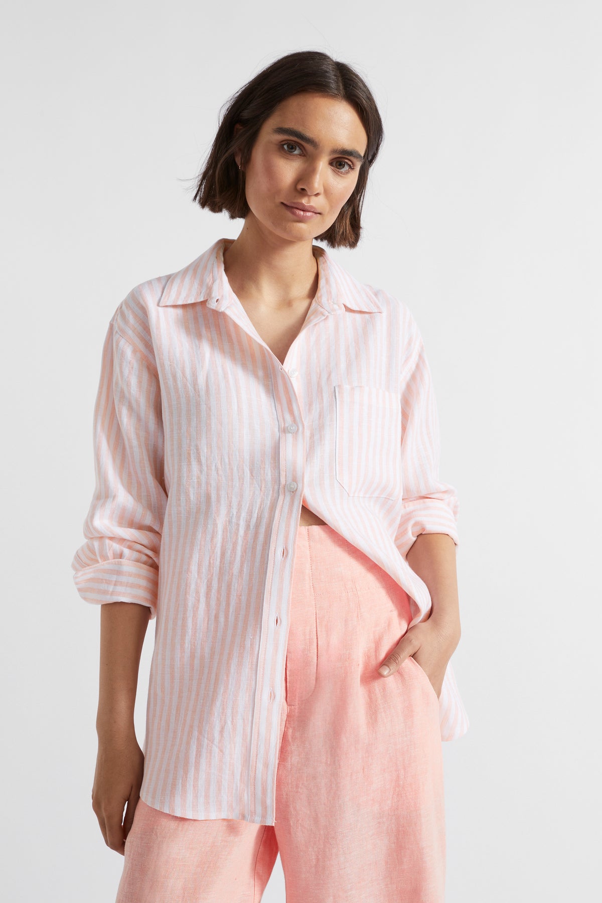 Core Linen Boyfriend Shirt