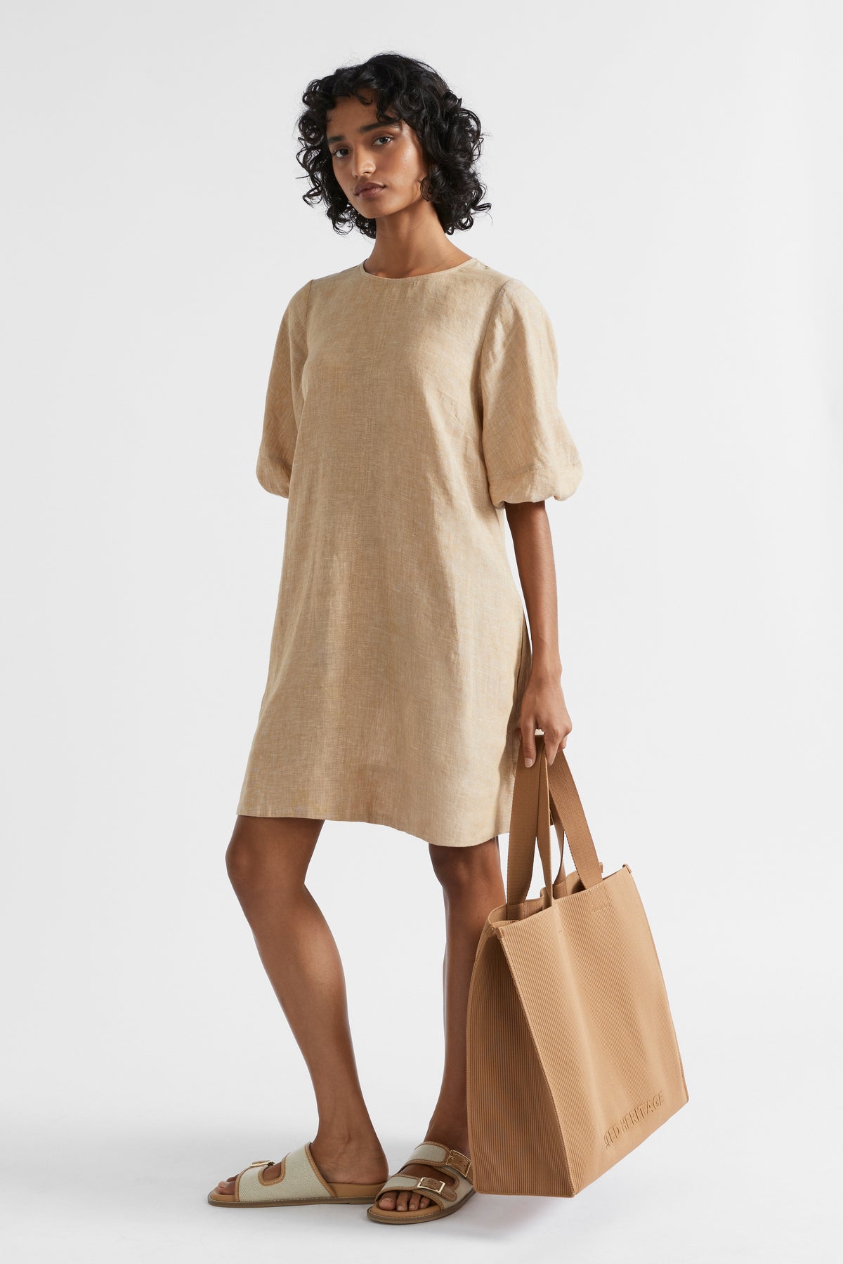 Core Linen Mini Dress