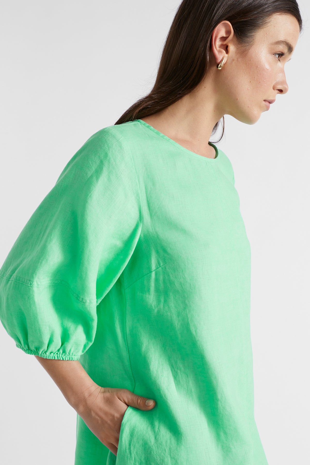 Core Linen Mini Dress