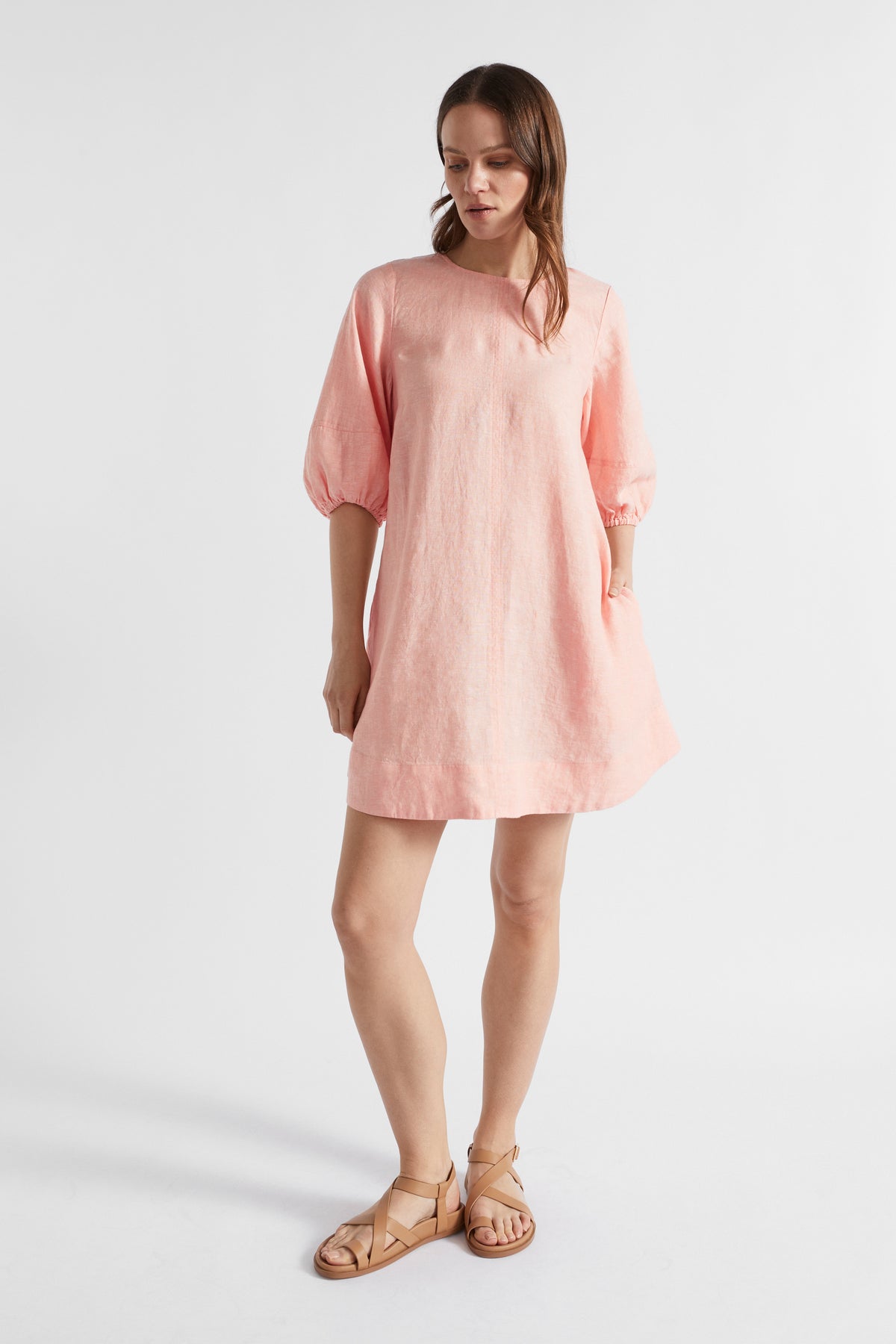 Core Linen Mini Dress