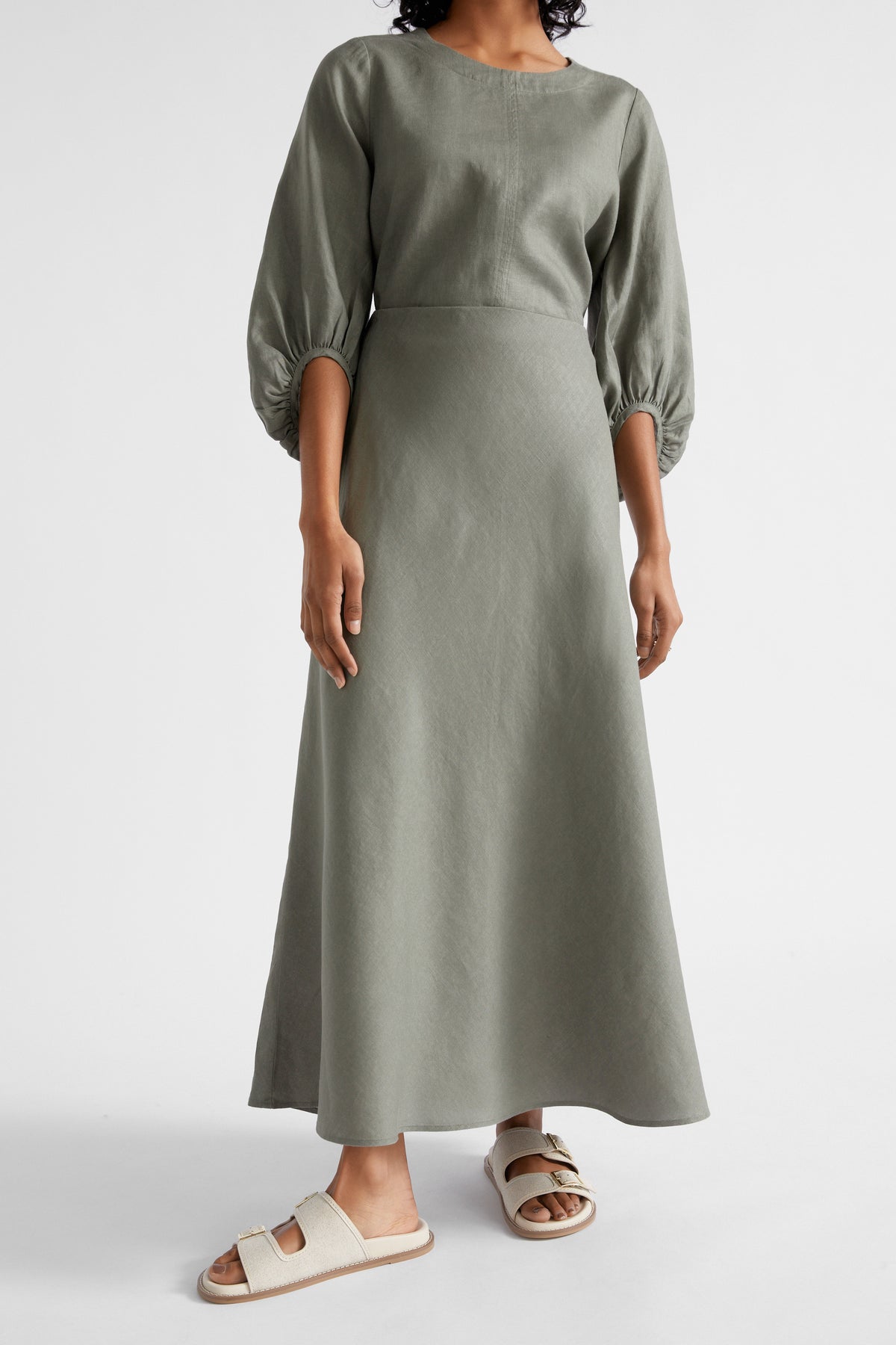 Core Linen Maxi Skirt