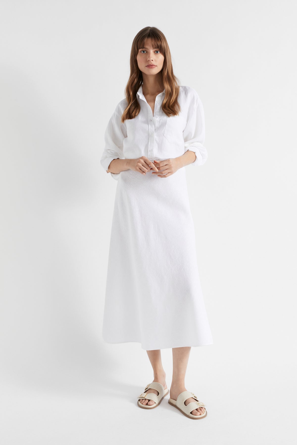 Core Linen Maxi Skirt