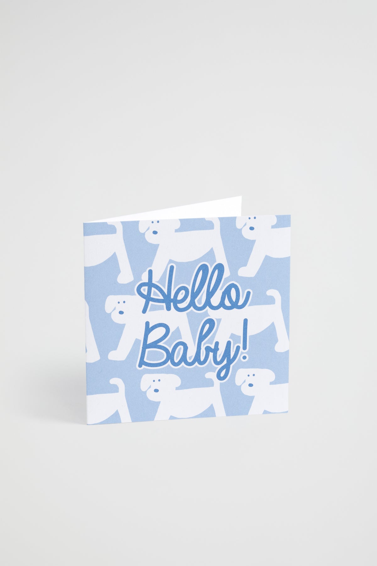 Large Hello Baby Dog Card